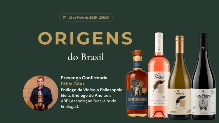 Menu Harmonizado Origens do Brasil - Com F&aacute;bio G&oacute;es Vin&iacute;cola Philosophia